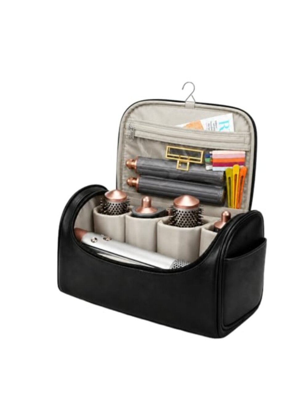 PU Leather Travel Case for Dyson Airwrap Shockproof Storage Bag